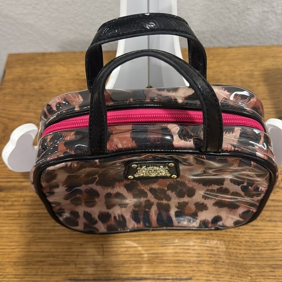 JUICY COUTURE animal Print Makeup Case/ Travel Bag / Toiletries - Picture 3 of 11